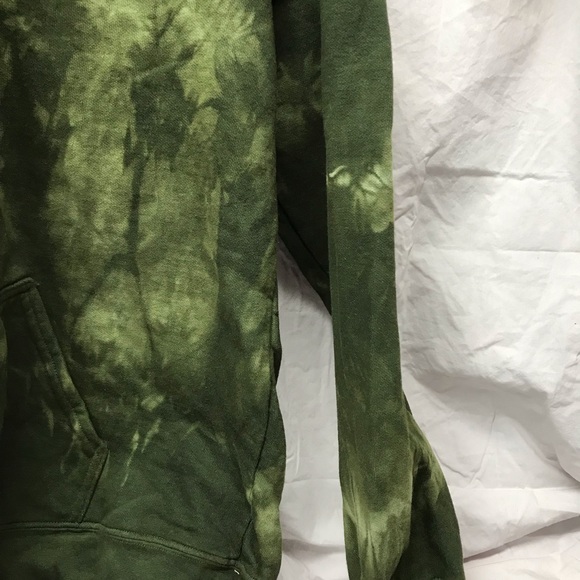 Organic Dye Green Cloud Wash Comfort Colors Hoodie Zip Sweatshirt S & M… - Picture 9 of 9